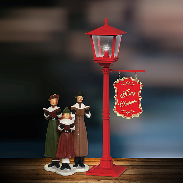 mini street lamp post lamp with choir led light