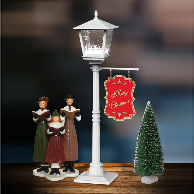 Red House Mini Table Lamp Christmas Lamp Snowing Lamp Christmas Decoration Supplies