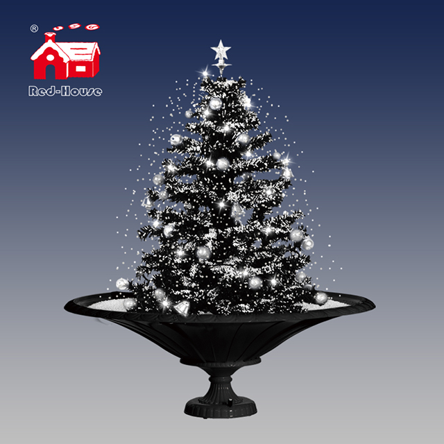 (GP075TS-G) Christmas Tree Lighting with Falling Snows for Indoor Decorations