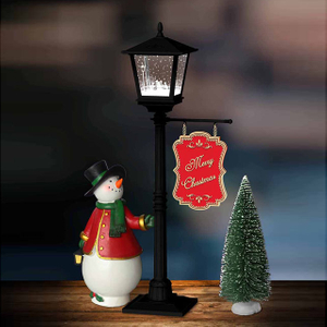 China Supplier for Snowing Lamp with Snowman for Christmas Decoration 2018 