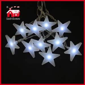 LED Star Battery Light White Star Pendant Customized 10L Battery Christmas Light