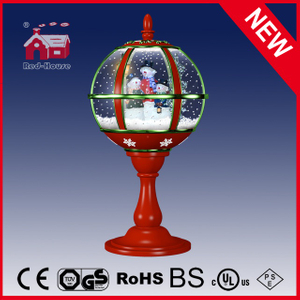 (LT30059-3S2-RG10) Tabletop Snowglobe Lamp