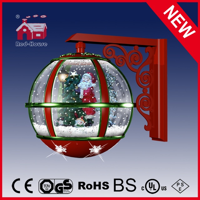 (LW30033B-RG11) Christmas Tree Santa Claus Decoration Wall Lamp with Music