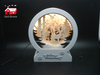 Christmas Decorative Arch Frame Music Box As Led Home Decoration with Artificial Snow Blowing And Christmas Scene