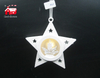 Christmas Decorative Star Shape Hanging Led Light with Nativity Scene Made by Plastic From Christmas Decoration Supplies