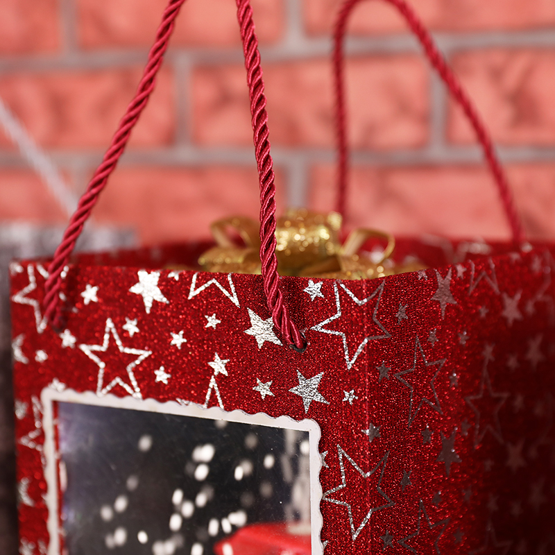 Santa Claus Escalada Christmas Decoration Gift Box Magical Xmas Gifts Christmas Snowing Lamp Lantern
