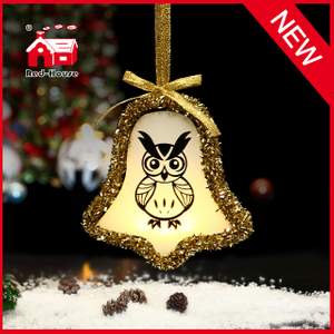 Glass Bell Shaped Ornament for Christmas Souvenirs