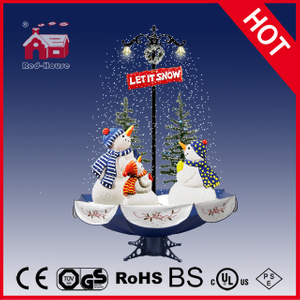 (40110U170-3S-BS) Snowing Christmas Decorations with Umbrella Base