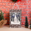 Christmas Indoor Decoration Christmas Present Snowing Musical Lighted Lantern with Rope