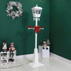 Classic Red Cardinal Christmas Street Lamp with Music