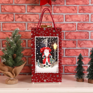 Santa Claus Escalada Christmas Decoration Gift Box Magical Xmas Gifts Christmas Snowing Lamp Lantern