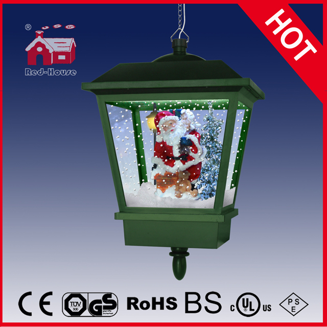 (LH27045E-G) Seasonal Snowing Santa Claus Christmas Musical Hanging Lamp