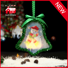 Custom Christmas Hanging Bell Shape Hanging Ornament