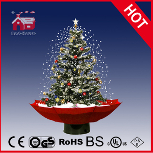 (18030U075-RW) Christmas Tree 75cm Christmas Gifs with Music and Snow