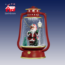 Hot-Selling Red Led Table Lamps with Santa or Snowman inside as unusual Gifts for Children
