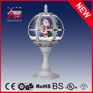 (LT30059D-SS10) Romantic All White Santa Claus Decoration Desk Lamp Holiday Gifts