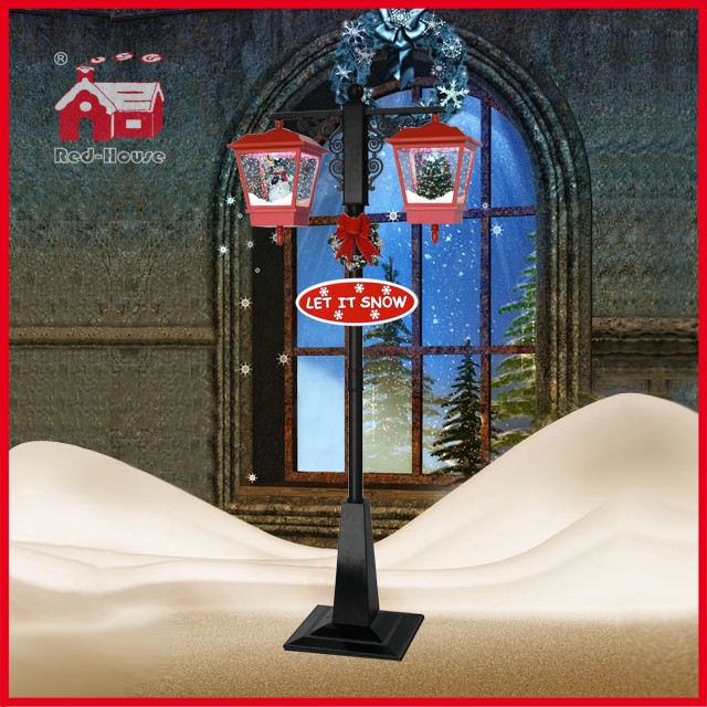 (LV188HS-RH) Classic Red and Black Christmas Decoration Light LED Street Lamp