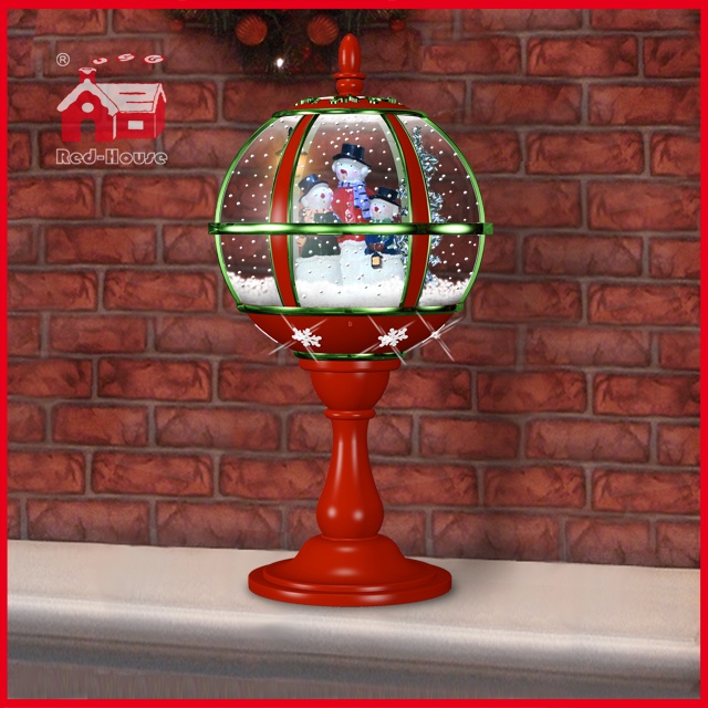 tabletop snow globe lamp