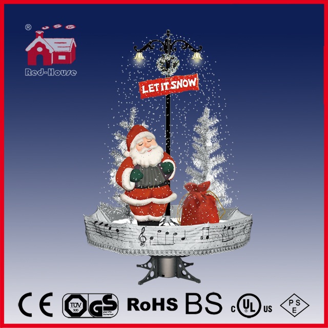 (40110U170-ST1-SM1) Snowing Christmas Decorations with Umbrella Base