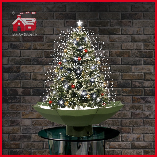(18030U075-GW) Hot Sell 29.5 Inch (75cm) Snowing Christmas Tree